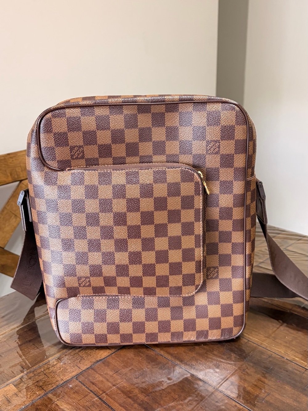 Louis Vuitton Brown Olaf  Checkered Messenger Bag MM